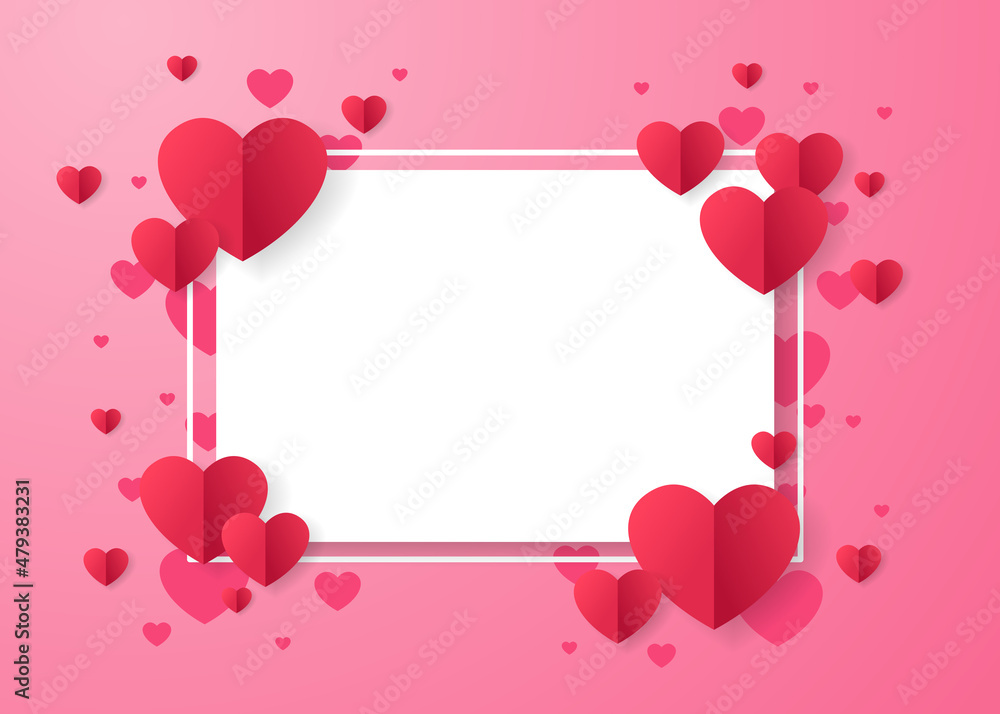 valentine's day background, vector illustration