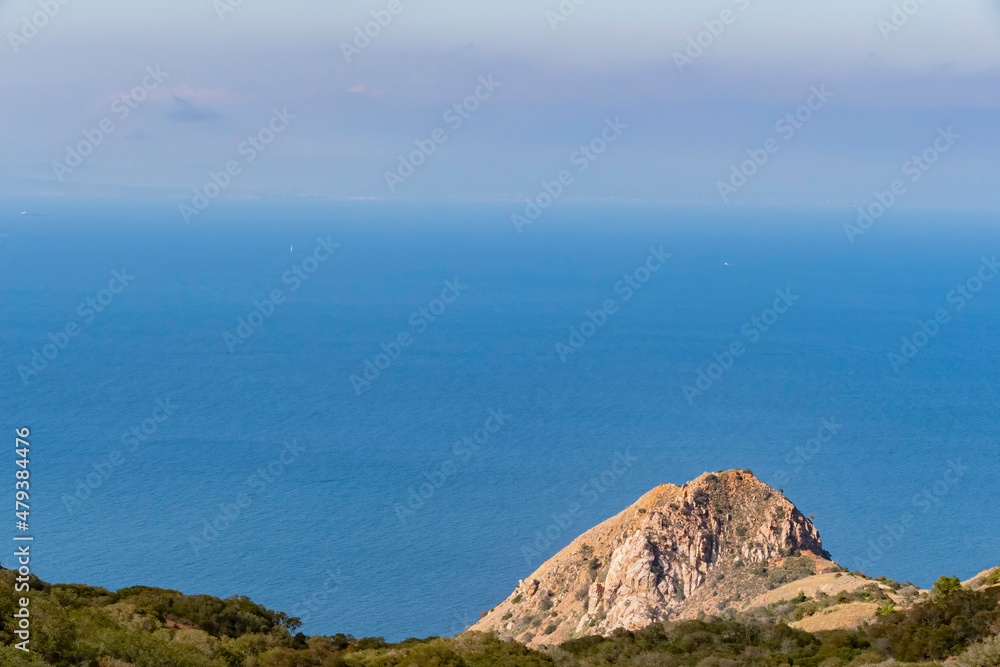 Mountain landscape of Catalina Island