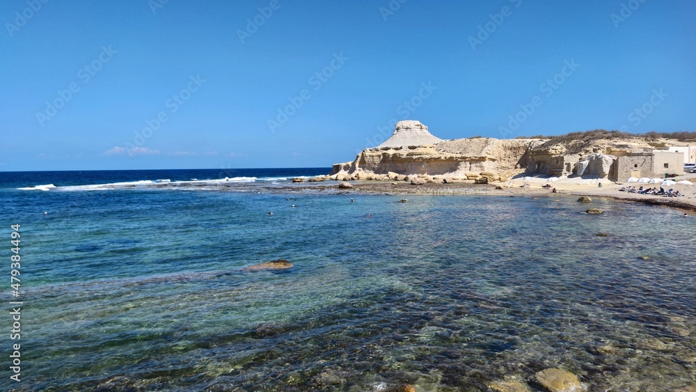Vue mer, île de Gozo, Malte