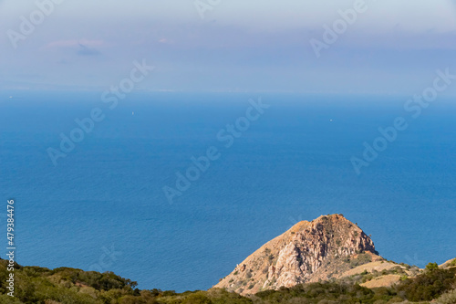 Mountain landscape of Catalina Island