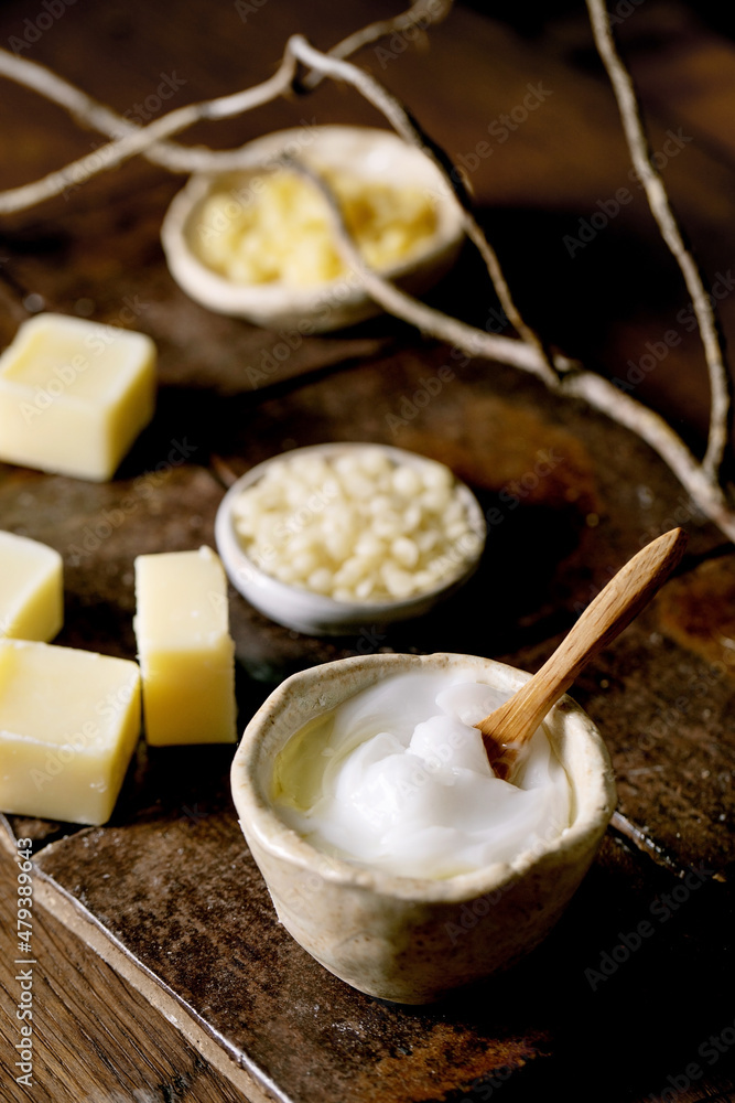 Ingredients for makes home made natural cosmetic Ingredients for makes home made natural cosmetic