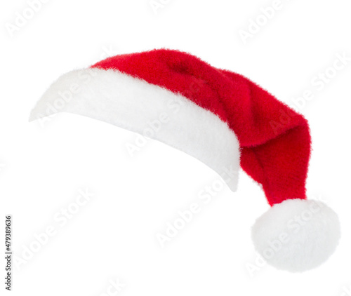 Santa Claus hat isolated on white background.