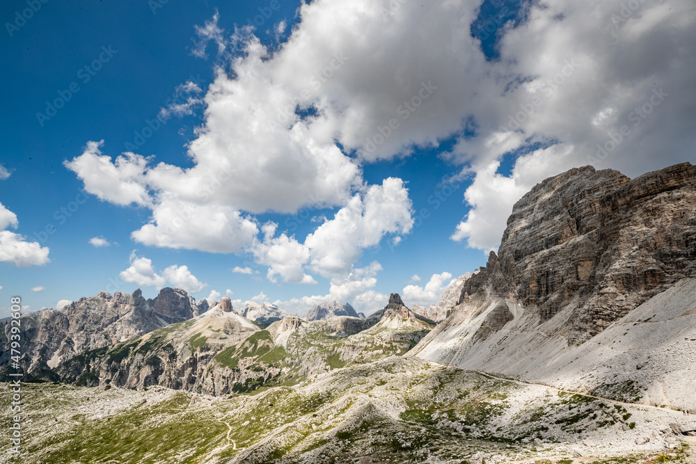 Vista della alpi in Trentino Alto Adige Italia