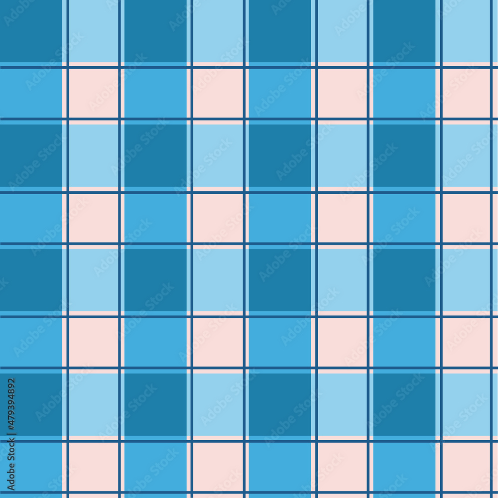 Seamless geometric ornament. Geometric light blue and blue lines on a white background. Vector illustration Seamless geometric ornament. Geometric light blue and blue lines on a white background. Vector illustration