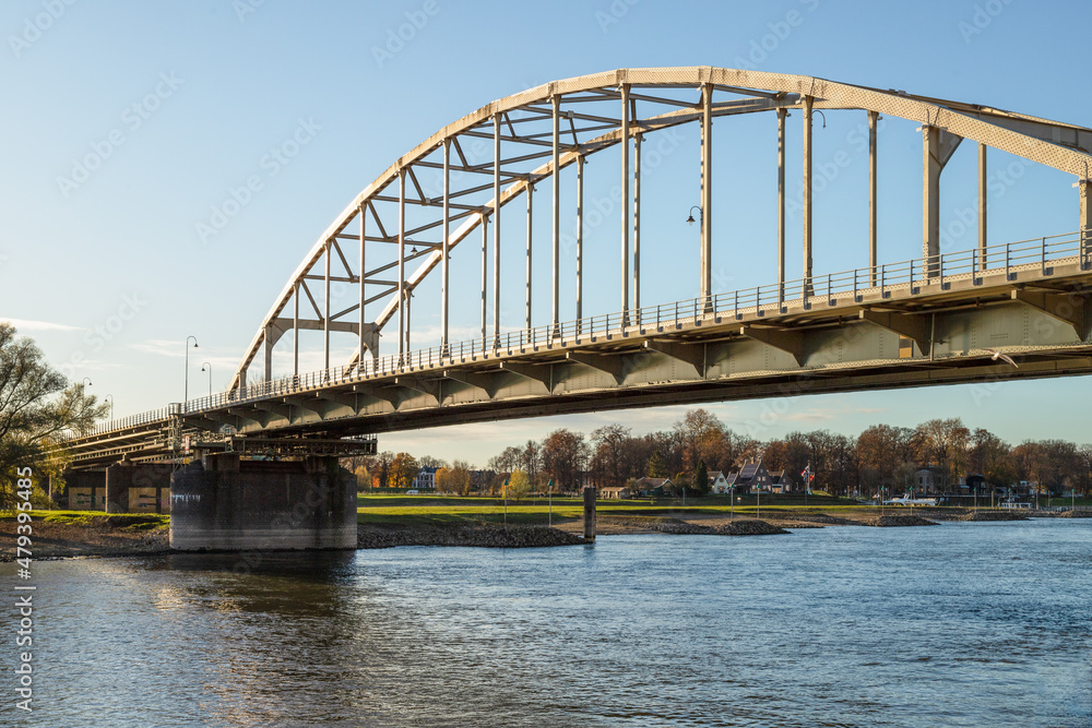 Bridge over the river IJssel in the old Hanseatic city of Deventer in the Netherlands.