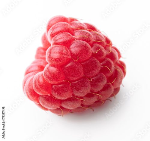 Raspberry isolated on white background.