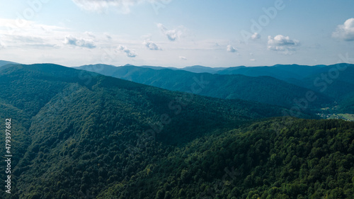 Mountains forest from a height landscape © Андрей Трубицын