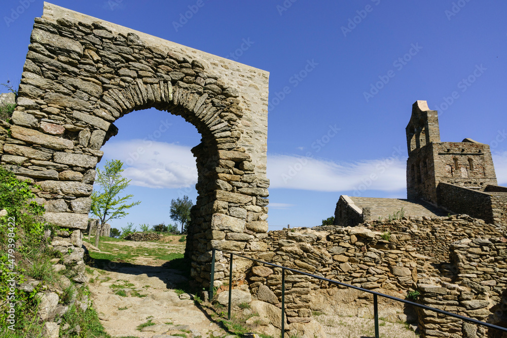 iglesia de Santa Elena, pueblo de Santa Creu, Parque Natural del cabo de Creus, Girona, Catalunya, Spain