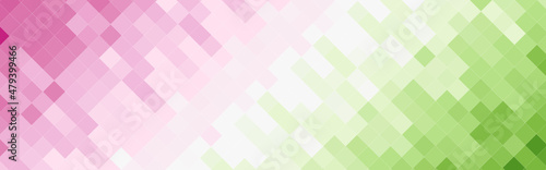 Abstract colorful gradient mosaic banner background. Vector illustration.