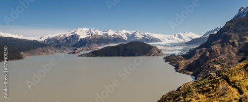 glaciar Grey, valle del lago Grey, trekking W, Parque nacional Torres del Paine,Sistema Nacional de Áreas Silvestres Protegidas del Estado de Chile.Patagonia, República de Chile,América del Sur