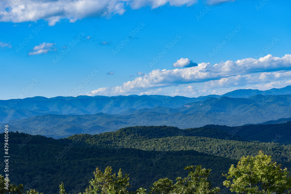 Mountain Landscape with Blue Skies
