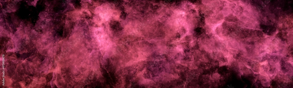 Nebula and space stars of night sky banner. Abstract  space background 