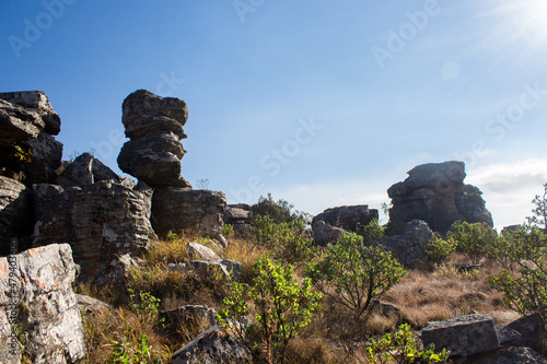 rocks and sky