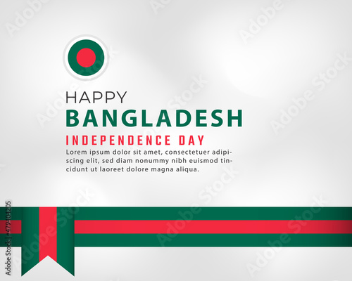 Happy Bangladesh Independence Day March 26th Celebration Vector Design Illustration. Template for Poster, Banner, Advertising, Greeting Card or Print Design Element