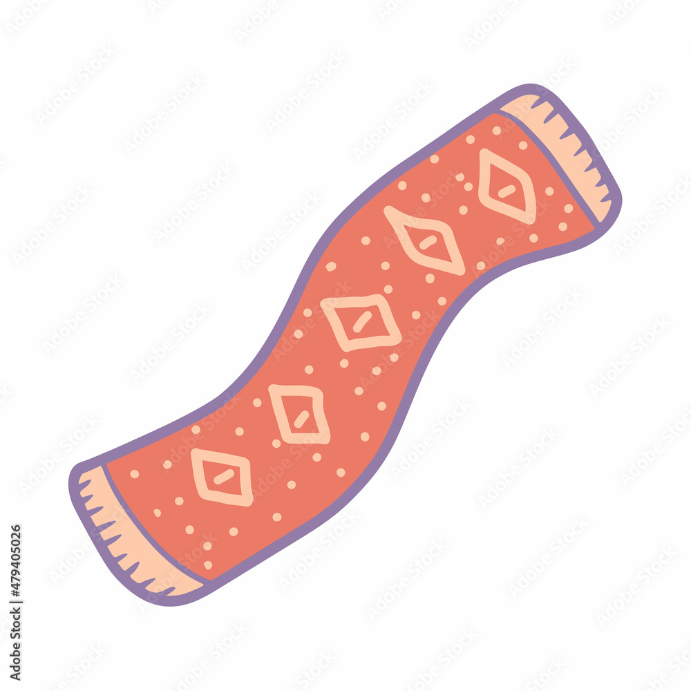 hand drawn filled outline furry scarf icon hand drawn filled outline furry scarf icon