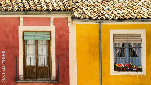 houses  cuenca  facade  windows  buildings  edifice