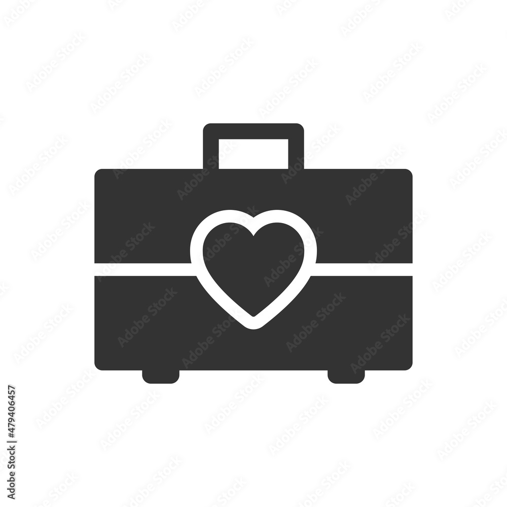 Weeding Briefcase Icon - Honeymoon Briefcase Icon Weeding Briefcase Icon - Honeymoon Briefcase Icon