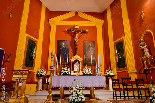 Interior of the Church of Santa Ana de Villanueva de las Torres, Granada photo