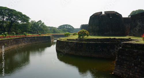 View of Palakkad fort that was captured by Hyder Ali in 1766 AD. (ID: 479408091)