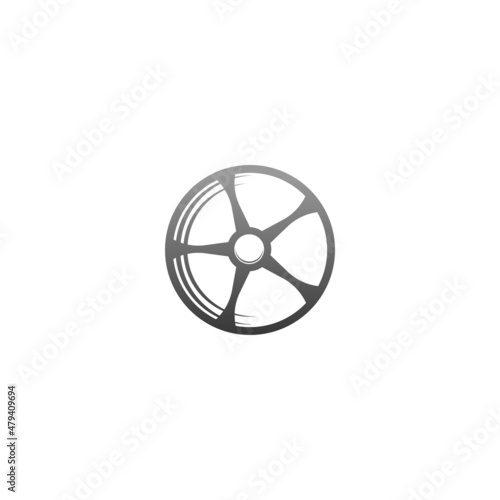 Tire icon logo design illustration template