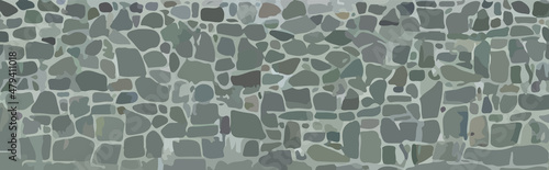 horizon Stones wall vector. Wall stones vector form.
