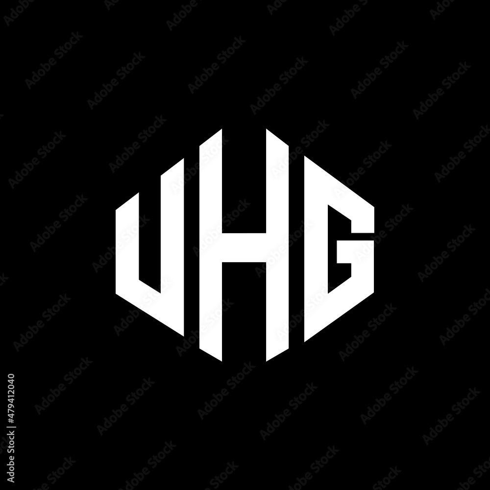 UHG letter logo design with polygon shape. UHG polygon and cube shape logo design. UHG hexagon vector logo template white and black colors. UHG monogram, business and real estate logo. UHG letter logo design with polygon shape. UHG polygon and cube shape logo design. UHG hexagon vector logo template white and black colors. UHG monogram, business and real estate logo.