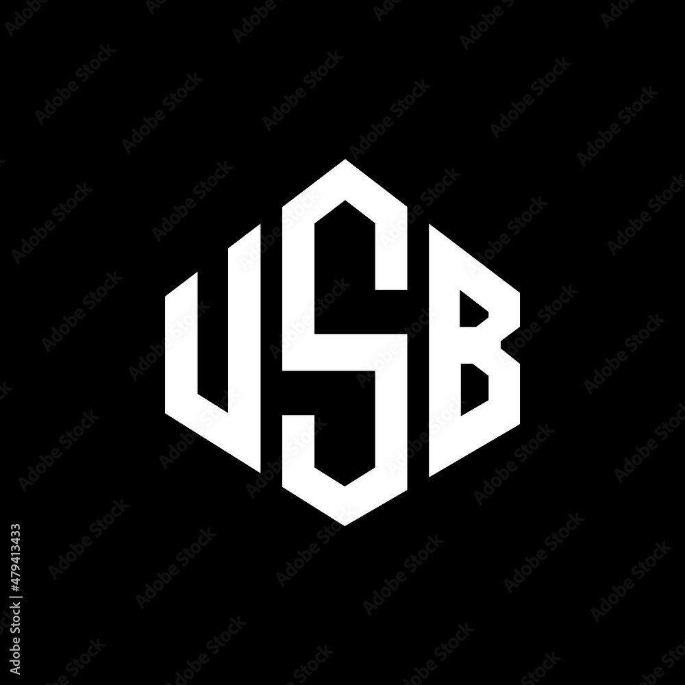 USB letter logo design with polygon shape. USB polygon and cube shape logo design. USB hexagon vector logo template white and black colors. USB monogram, business and real estate logo. USB letter logo design with polygon shape. USB polygon and cube shape logo design. USB hexagon vector logo template white and black colors. USB monogram, business and real estate logo.
