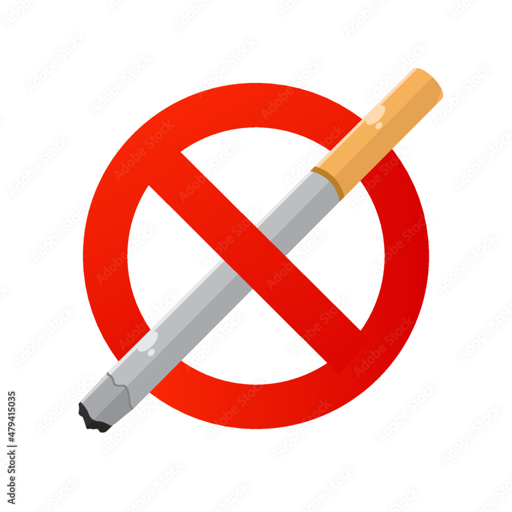 Icon No Smoking Design Vector. Icon No Smoking Design Vector.
