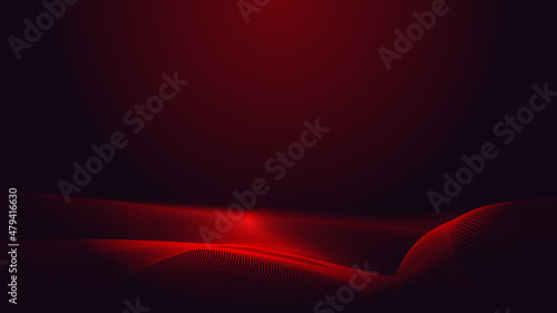 Abstract dot red purple gradient wave texture technology background.