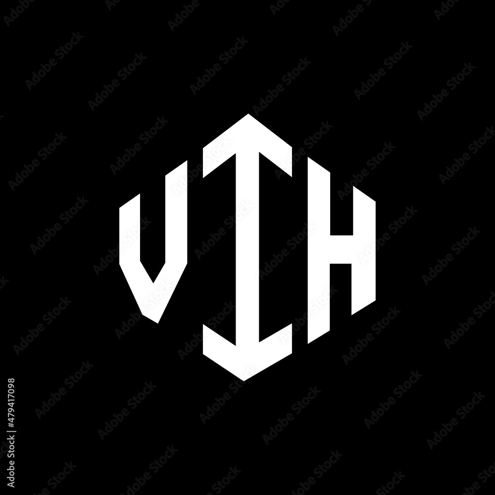 VIH letter logo design with polygon shape. VIH polygon and cube shape logo design. VIH hexagon vector logo template white and black colors. VIH monogram, business and real estate logo. VIH letter logo design with polygon shape. VIH polygon and cube shape logo design. VIH hexagon vector logo template white and black colors. VIH monogram, business and real estate logo.
