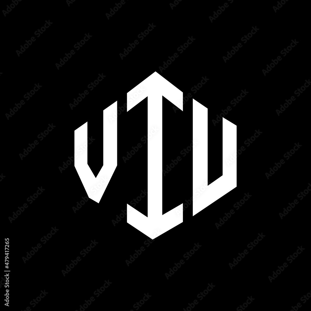 VIU letter logo design with polygon shape. VIU polygon and cube shape logo design. VIU hexagon vector logo template white and black colors. VIU monogram, business and real estate logo. VIU letter logo design with polygon shape. VIU polygon and cube shape logo design. VIU hexagon vector logo template white and black colors. VIU monogram, business and real estate logo.