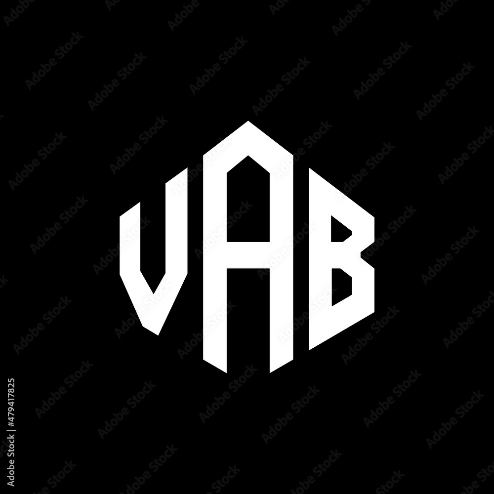 VAB letter logo design with polygon shape. VAB polygon and cube shape logo design. VAB hexagon vector logo template white and black colors. VAB monogram, business and real estate logo. VAB letter logo design with polygon shape. VAB polygon and cube shape logo design. VAB hexagon vector logo template white and black colors. VAB monogram, business and real estate logo.