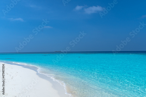 Close up of a beautiful tropical beach. Impressive image for any use.