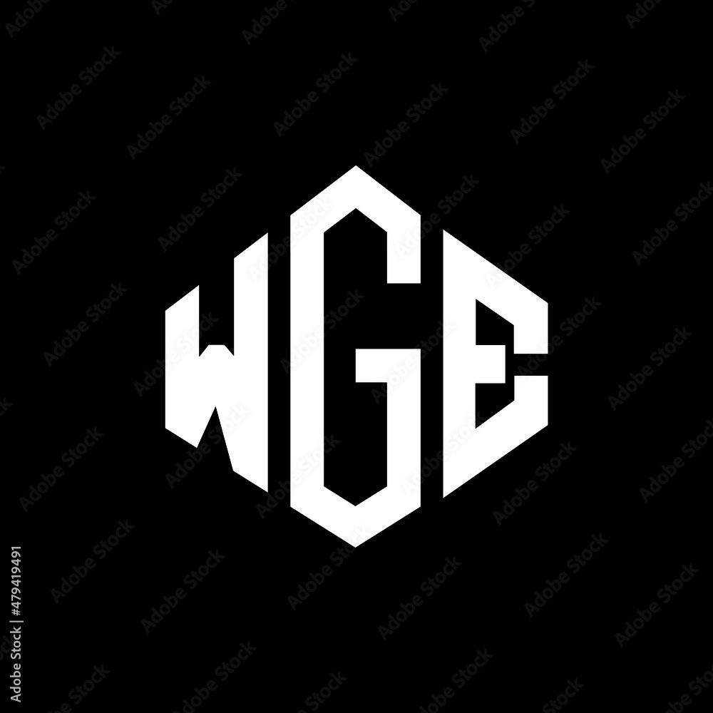 WGE letter logo design with polygon shape. WGE polygon and cube shape logo design. WGE hexagon vector logo template white and black colors. WGE monogram, business and real estate logo. WGE letter logo design with polygon shape. WGE polygon and cube shape logo design. WGE hexagon vector logo template white and black colors. WGE monogram, business and real estate logo.