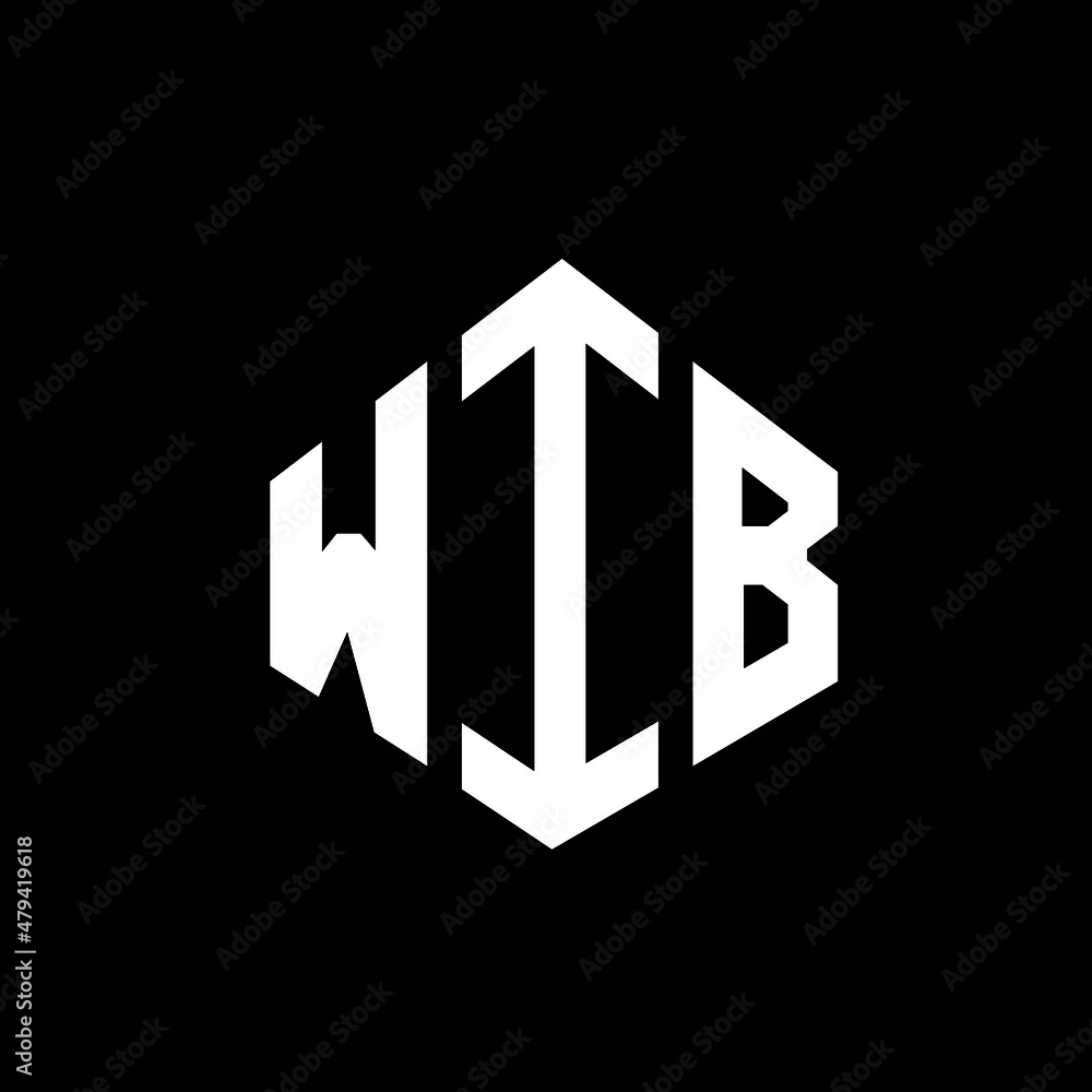 WIB letter logo design with polygon shape. WIB polygon and cube shape logo design. WIB hexagon vector logo template white and black colors. WIB monogram, business and real estate logo. WIB letter logo design with polygon shape. WIB polygon and cube shape logo design. WIB hexagon vector logo template white and black colors. WIB monogram, business and real estate logo.