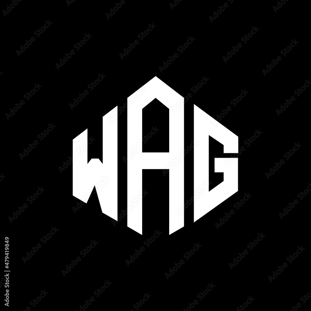 WAG letter logo design with polygon shape. WAG polygon and cube shape logo design. WAG hexagon vector logo template white and black colors. WAG monogram, business and real estate logo. WAG letter logo design with polygon shape. WAG polygon and cube shape logo design. WAG hexagon vector logo template white and black colors. WAG monogram, business and real estate logo.