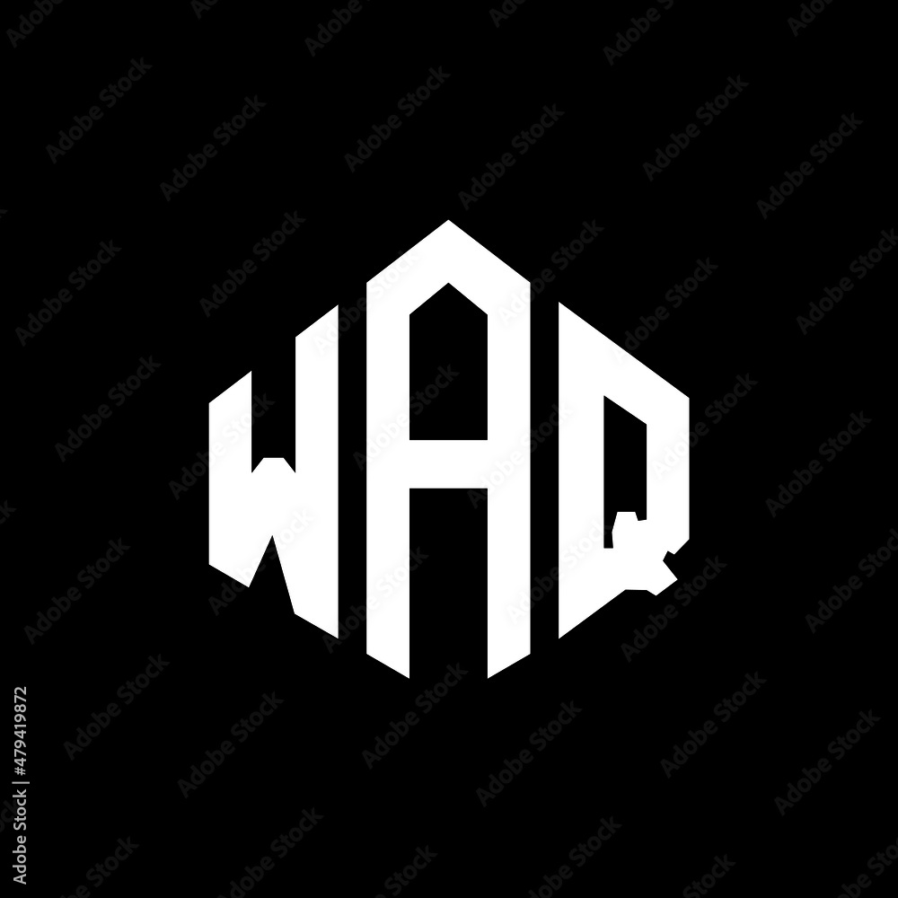 WAQ letter logo design with polygon shape. WAQ polygon and cube shape logo design. WAO hexagon vector logo template white and black colors. WAQ monogram, business and real estate logo. WAQ letter logo design with polygon shape. WAQ polygon and cube shape logo design. WAO hexagon vector logo template white and black colors. WAQ monogram, business and real estate logo.