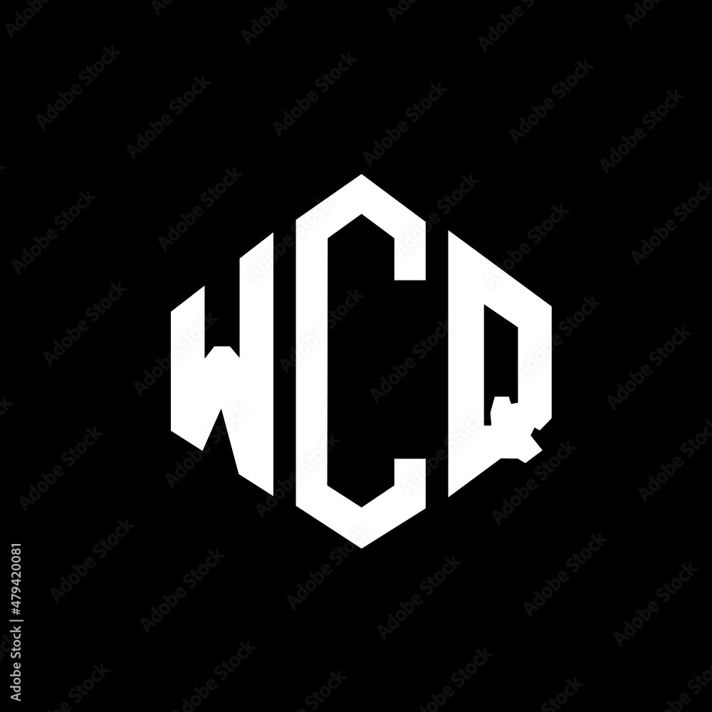 WCQ letter logo design with polygon shape. WCQ polygon and cube shape logo design. WCQ hexagon vector logo template white and black colors. WCQ monogram, business and real estate logo. WCQ letter logo design with polygon shape. WCQ polygon and cube shape logo design. WCQ hexagon vector logo template white and black colors. WCQ monogram, business and real estate logo.