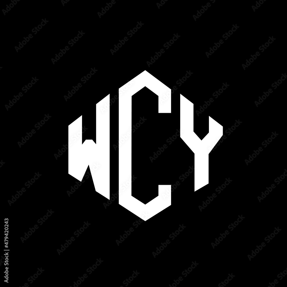 WCY letter logo design with polygon shape. WCY polygon and cube shape logo design. WCY hexagon vector logo template white and black colors. WCY monogram, business and real estate logo. WCY letter logo design with polygon shape. WCY polygon and cube shape logo design. WCY hexagon vector logo template white and black colors. WCY monogram, business and real estate logo.