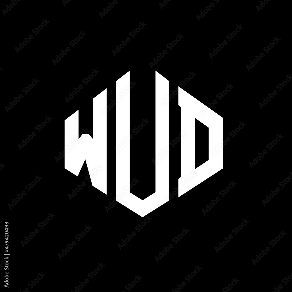 WUD letter logo design with polygon shape. WUD polygon and cube shape logo design. WUD hexagon vector logo template white and black colors. WUD monogram, business and real estate logo. WUD letter logo design with polygon shape. WUD polygon and cube shape logo design. WUD hexagon vector logo template white and black colors. WUD monogram, business and real estate logo.