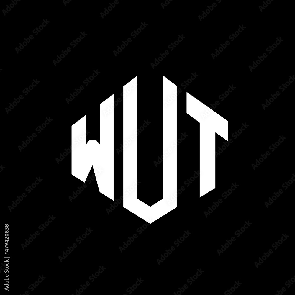 WUT letter logo design with polygon shape. WUT polygon and cube shape logo design. WUT hexagon vector logo template white and black colors. WUT monogram, business and real estate logo. WUT letter logo design with polygon shape. WUT polygon and cube shape logo design. WUT hexagon vector logo template white and black colors. WUT monogram, business and real estate logo.