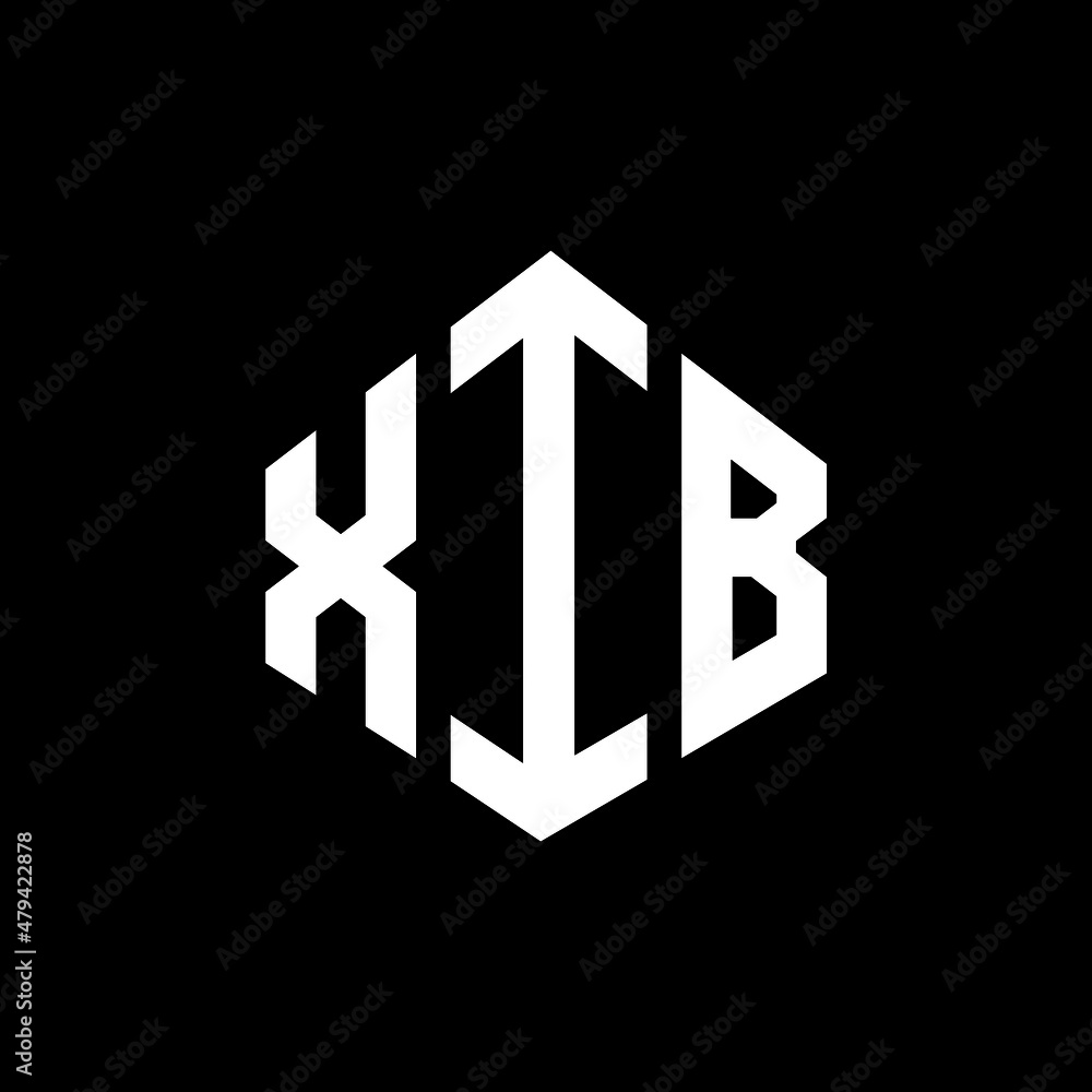 XIB letter logo design with polygon shape. XIB polygon and cube shape logo design. XIB hexagon vector logo template white and black colors. XIB monogram, business and real estate logo. XIB letter logo design with polygon shape. XIB polygon and cube shape logo design. XIB hexagon vector logo template white and black colors. XIB monogram, business and real estate logo.