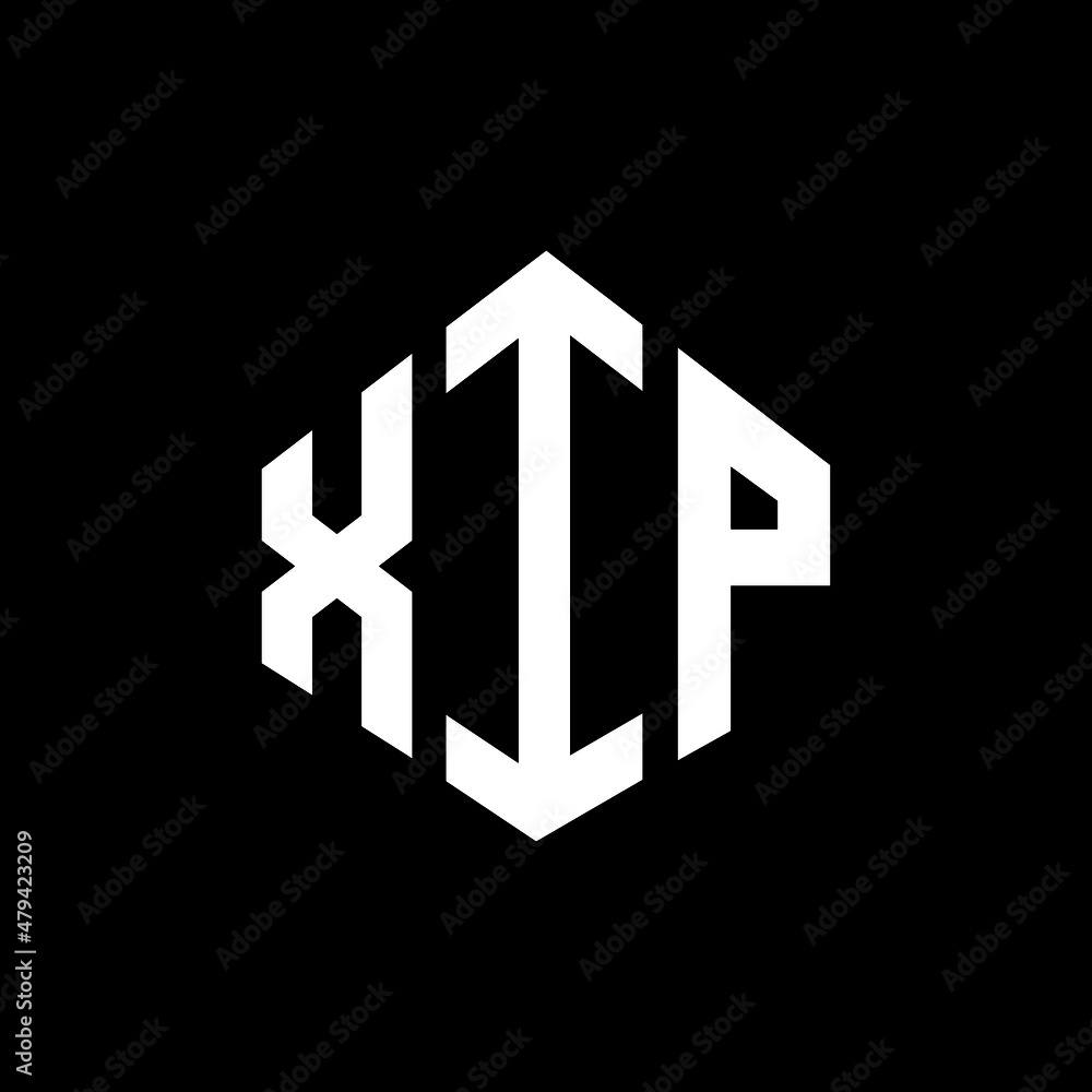 XIP letter logo design with polygon shape. XIP polygon and cube shape logo design. XIP hexagon vector logo template white and black colors. XIP monogram, business and real estate logo. XIP letter logo design with polygon shape. XIP polygon and cube shape logo design. XIP hexagon vector logo template white and black colors. XIP monogram, business and real estate logo.