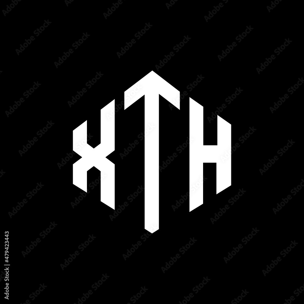 XTH letter logo design with polygon shape. XTH polygon and cube shape logo design. XTH hexagon vector logo template white and black colors. XTH monogram, business and real estate logo. XTH letter logo design with polygon shape. XTH polygon and cube shape logo design. XTH hexagon vector logo template white and black colors. XTH monogram, business and real estate logo.