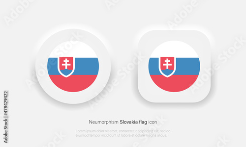 Free Download Slovakia national flag vector icons in trendy neumorphism design. Vector EPS 10 - GFXLoad