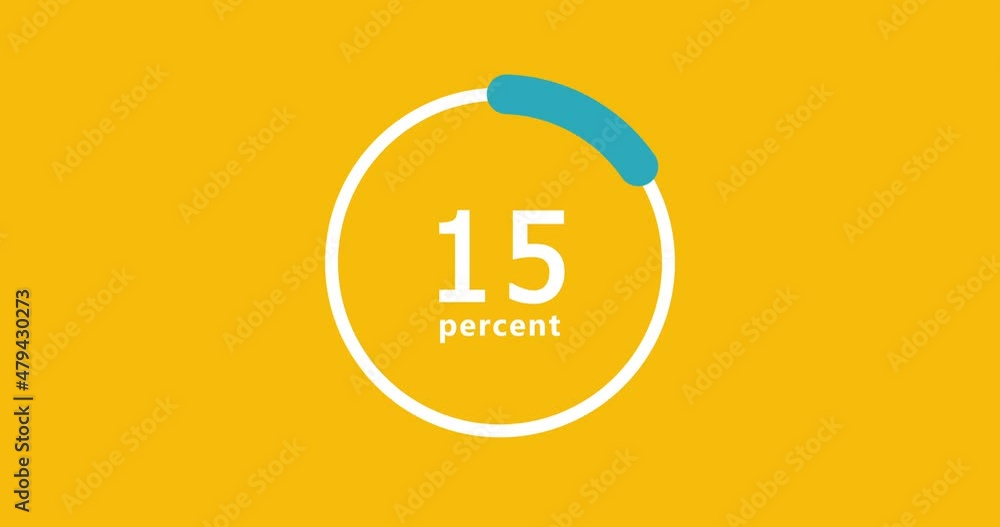 Pie Chart Increasing Doughnut Pie chart 2D animation. Statistics, increase, growth, rise ...