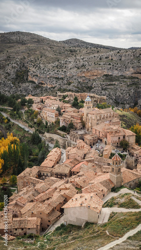 Albarracín is a small town in the hills of east-central Spain, above a curve of the Guadalaviar River. 