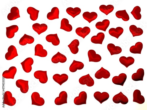 red hearts background