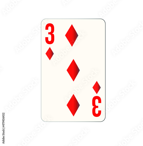 Free Download Three of diamonds card icon, playing card, vector illustration, linear style pictogram isolated on white. Diamonds card symbol, logo illustration. editable stroke  - GFXLoad