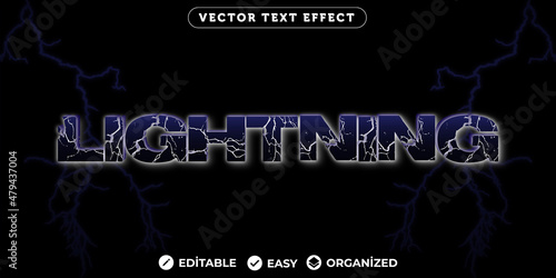 Lightning Text Effect,Fully Editable Font Text Effect